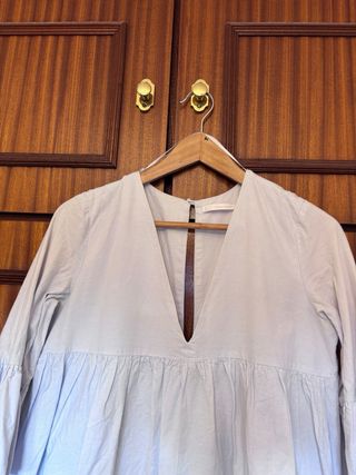 mono- Vestido Zara azul
