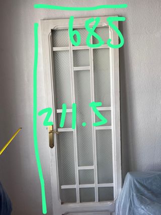 Puertas antiguas madera y cristal 