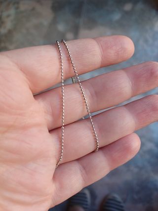Cadena de plata