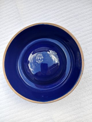 Posacenere blu con righe dorate
Maioliche Deruta 