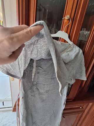 Camisón maternidad cocoon gris 