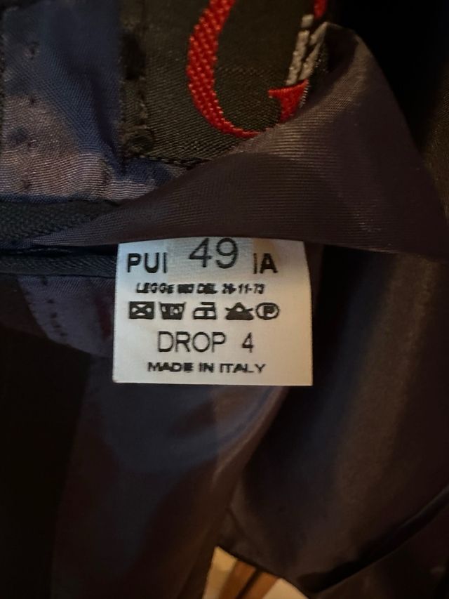 Giacca uomo Zegna tessuto ferri taglia 49