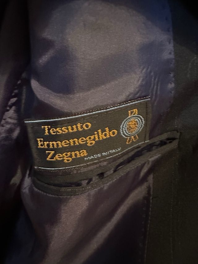 Giacca uomo Zegna tessuto ferri taglia 49