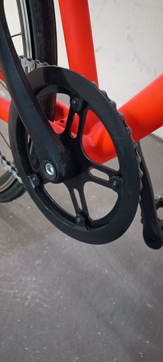 Bicicleta Fixie Elops 500 Naranja talla L