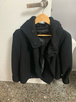 Trenca Zara Negra Talla M