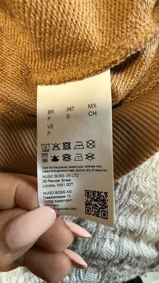 Sudadera Boss Marrón con Logo