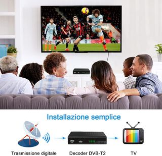 ✨ - Decodificador DVB-T2, HD 1080p H.265 HEVC Rece