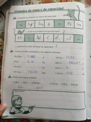 Cuaderno de matemáticas para Primaria.