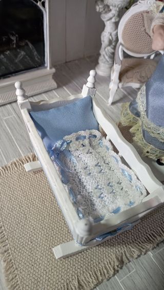 Culla miniatura Dollhouse scala 1:12