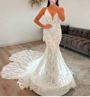 SPEDIZIONE GRATUITA! NUOVO ABITO DA SPOSA-. TAGLIE