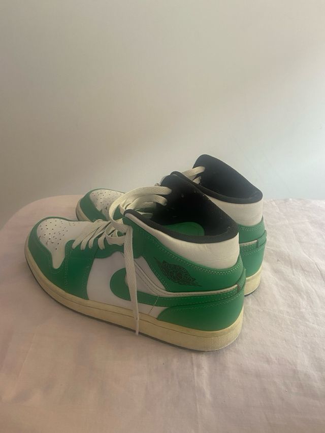 Nike Jordan 1 Mid Verde Blanco Talla 42