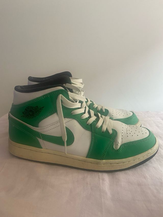 Nike Jordan 1 Mid Verde Blanco Talla 42