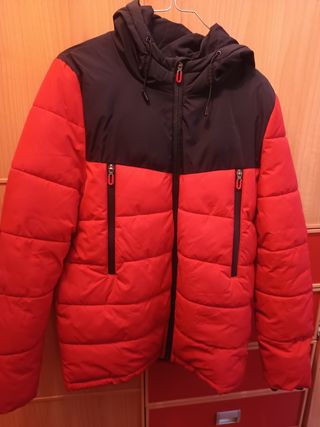 Cazadora niño negra y roja talla 14 ideal para dep