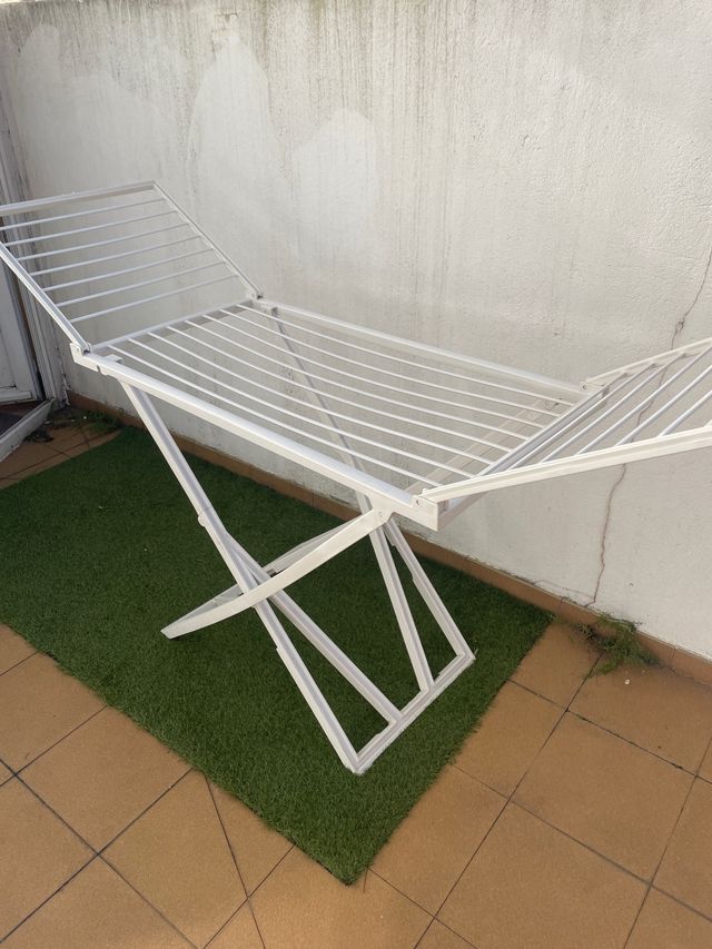 Tendedero plegable blanco