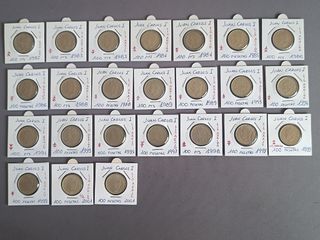 24 Monedas 100 Pesetas Juan Carlos I Diferentes