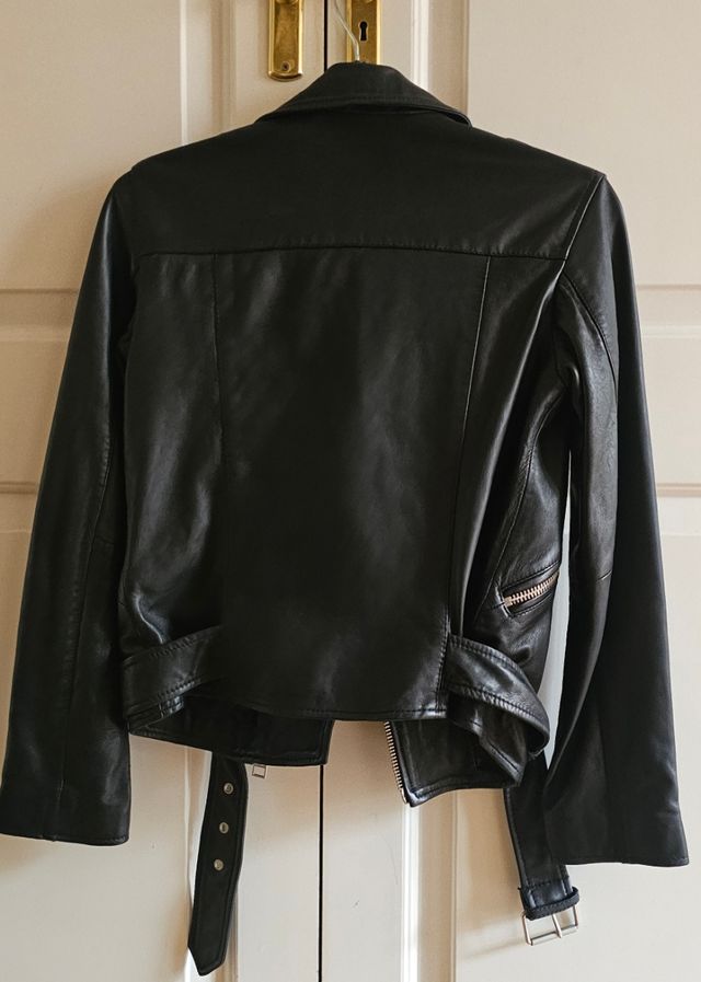 Chaqueta Biker Cuero AllSaints Negra
