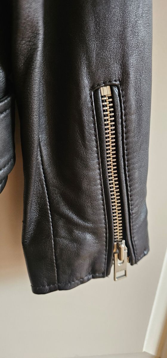 Chaqueta Biker Cuero AllSaints Negra