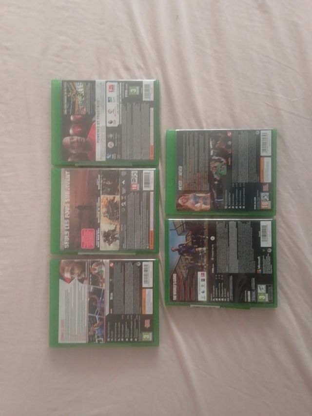 Lote 5 Juegos Xbox One: FIFA, NBA, Mad Max, WWE