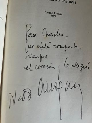 dos buenos libros firmados por sus autores 