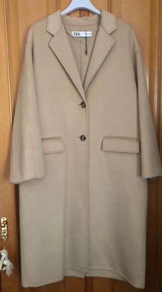 Abrigo Zara Doble Faz Lana corte oversize