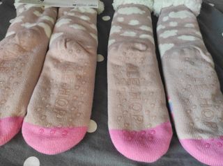 2 pares calcetines cómodos antideslizantes gruesos