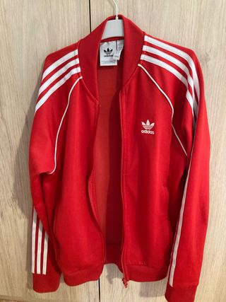 Chaqueta chándal Adidas Roja Talla S