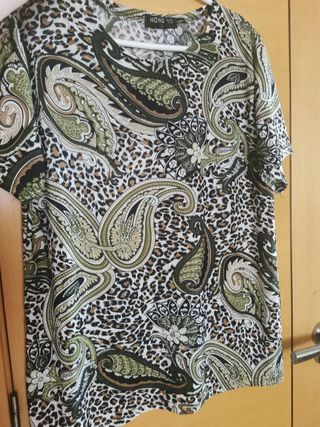 Camiseta con estampado talla xl mujer chica