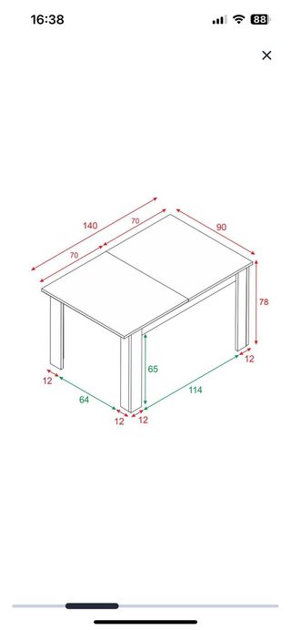 Mesa de comedor extensible con 4 sillas 