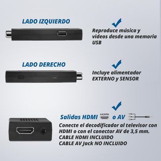 ✨ - Decodificador TDT HD with USB WiFi,Sintonizado