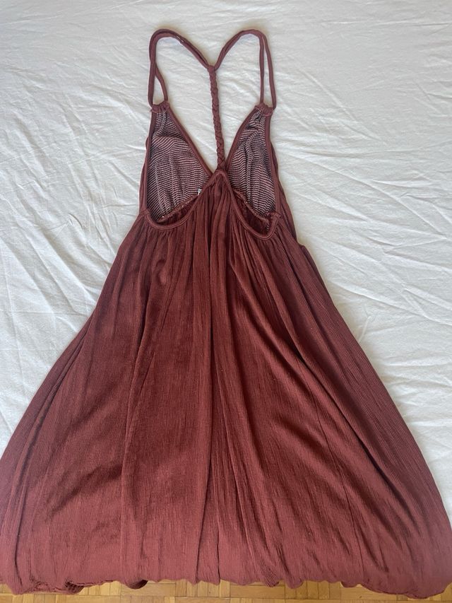 Vestido largo ASOS marrón