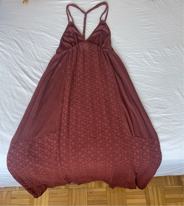 Vestido largo ASOS marrón
