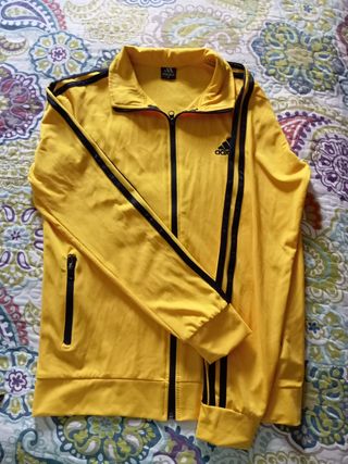 Chándal Adidas niño amarillo y negro