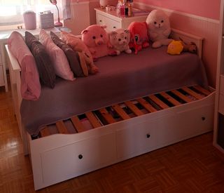 Cama Diván Blanca + colchones 0.80×2.10(1.60×2.10)
