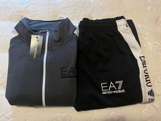 Chándal Emporio Armani Gris/Blanco Talla XL