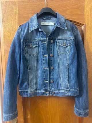 Cazadora tejana Zara azul