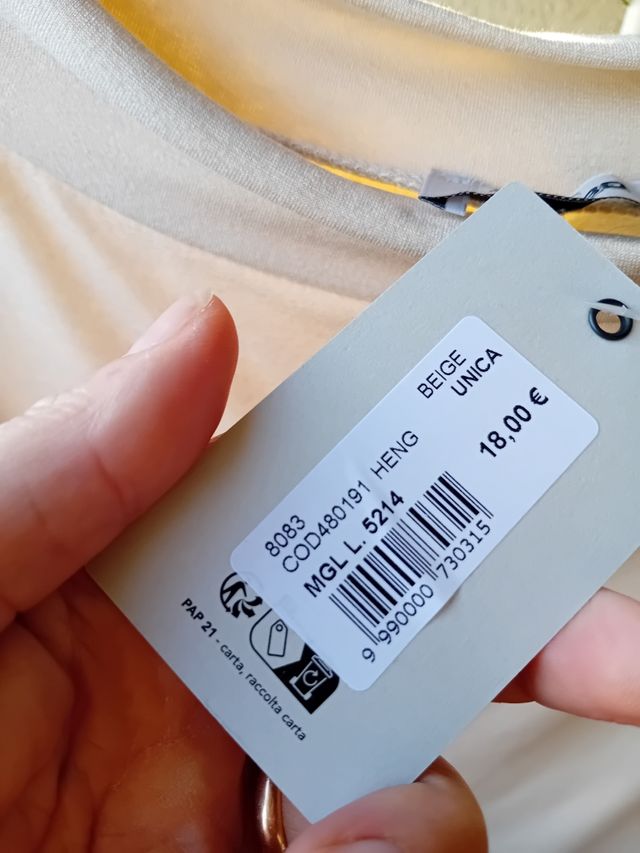 Maglia Beige Taglia unica