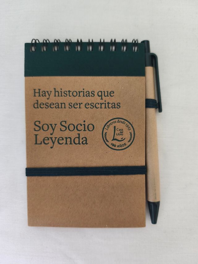 Cuaderno Soy Socio Leyenda Casa del Libro