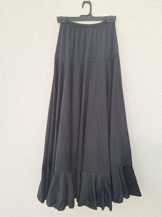 Falda flamenca negra talla única