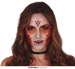 Joyas Faciales Adhesivas Calavera