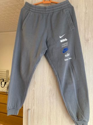 Pantalón chándal Nike niño gris 