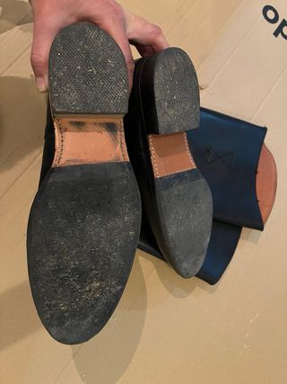 Botas altas piel negra equitación/moto 43
