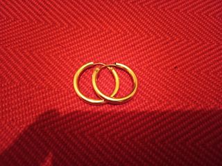 Pendientes aro oro laminado NO CHAPADO.