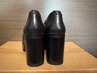 Botines negros plataforma tacón grueso