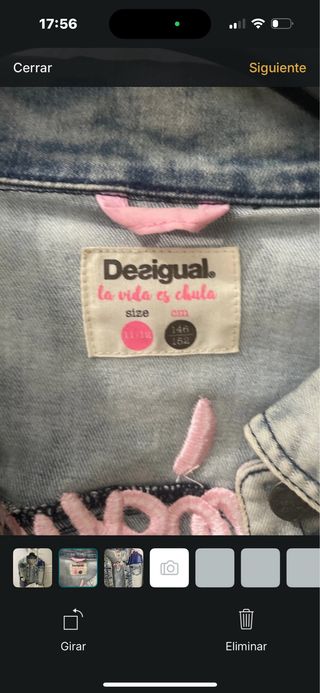 Cazadora Desigual vaquera con parches
