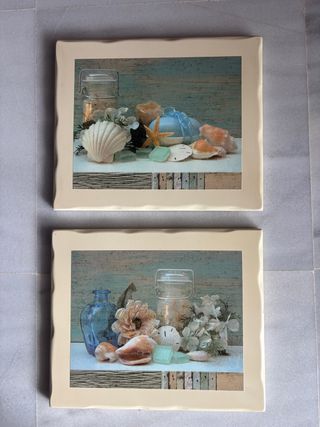 Juego de 2 Cuadros Decorativos Baño