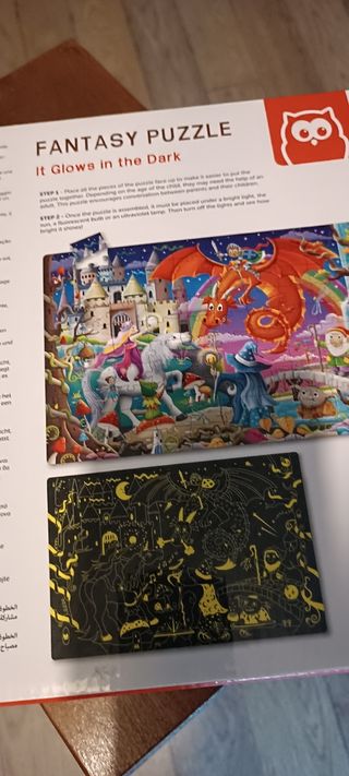 Puzzle Fantasía 100 Piezas Brilla Oscuridad