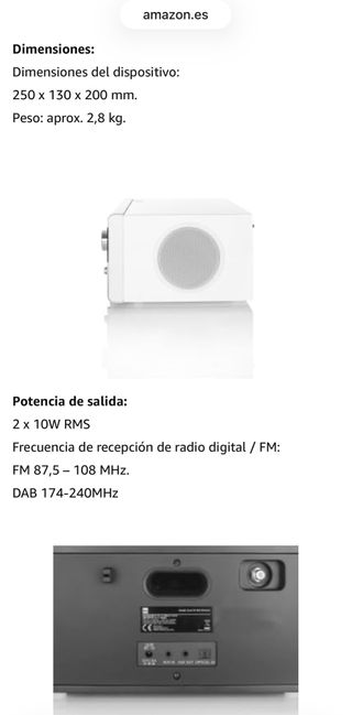 Radio Dual CR 900. Altavoz Bluetooth, streaming