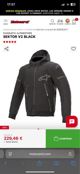 Chaqueta Alpinestars Negra