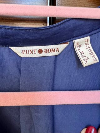 Camisa manga corta Punto Roma azul talla 48