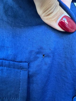 Camisa manga corta Punto Roma azul talla 48